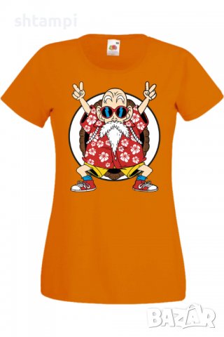Дамска тениска Dragon Ball Z Master Roshi 02,Анимация,игра,Празник,Повод., снимка 8 - Тениски - 37945797
