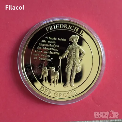 Плакет / медал Германия Прусия - Фридрих II, снимка 2 - Антикварни и старинни предмети - 50064930