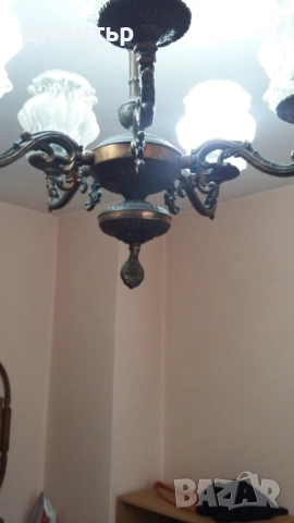 продавам винтич полилеи /АБАЖУР/, снимка 5 - Лампи за таван - 52909510