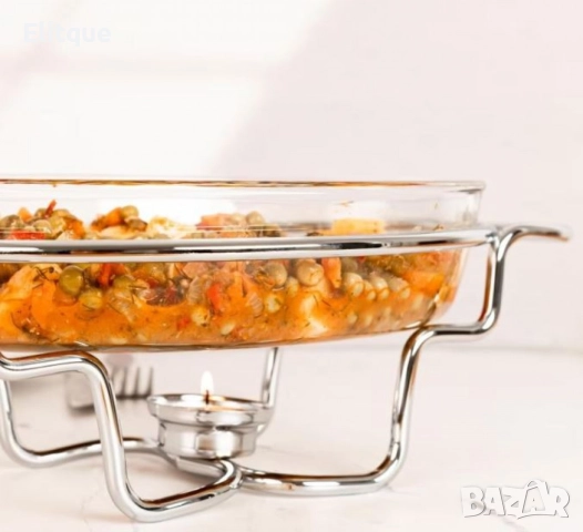 Съд за затопляне Bohmann, 1.6 л., Стоманен капак, Стъкло, Инокс, снимка 5 - Други - 52448658