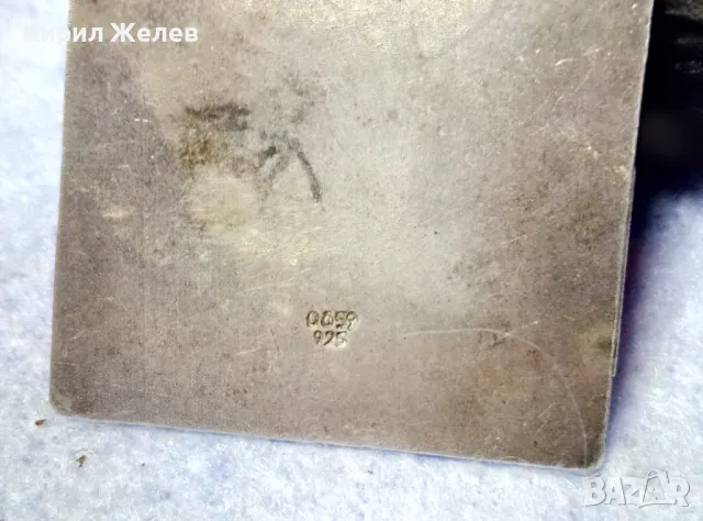 Стара ПРАВОСЛАВНА НАГРЪДНА СРЕБЪРНА ИКОНА СРЕБРО 925 с ТЮРКОАЗ ХУДОЖЕСТВЕНА РЪЧНА ИЗРАБОТКА 49917, снимка 8 - Антикварни и старинни предмети - 49294748