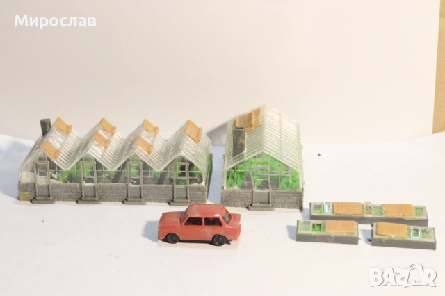 FALLER? KIBRI?VOLLMER H0 1/87 ОРАНЖЕРИЯ СГРАДА КЪЩА ВАГОН ВЛАК ЖП