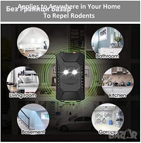 Нов Ултразвуков Репелент за Мишки Гризачи за Автомобили и Гаражи LED Светлина Защита, снимка 5 - Други стоки за дома - 43512192