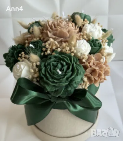 букет от соеви свещи , снимка 4 - Декорация за дома - 48807308