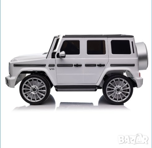 Акумулаторна кола Licensed Mercedes Benz G500 White, снимка 3 - Детски велосипеди, триколки и коли - 43836708