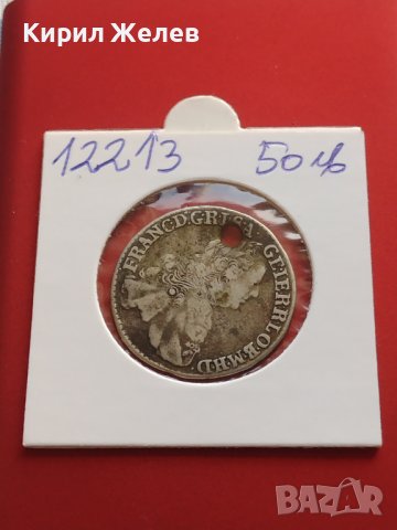 Сребърна монета 17 кройцера 1760г. Франц първи Кремниц Свещена Римска Империя 12213