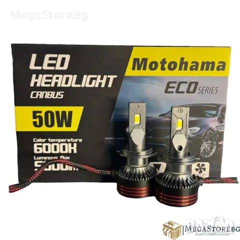 Диодни крушки Мотохама ЕКО Н3 12-24V 2 БР/К-Т, снимка 1