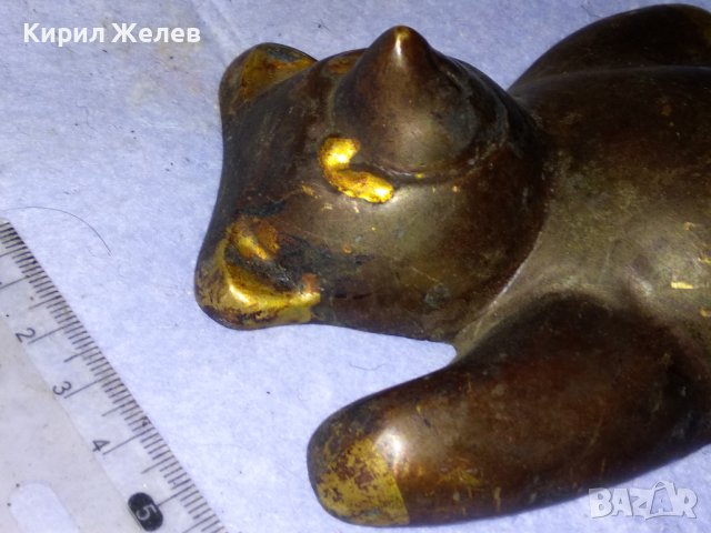 Старо ГОЛЯМО РУСКО МЕТАЛНО МЕЧЕ РЯДКА Колекционерска БРОНЗОВА ФИГУРКА СССР МАЙСТОРСКА РАБОТА 34146, снимка 6 - Колекции - 43828256