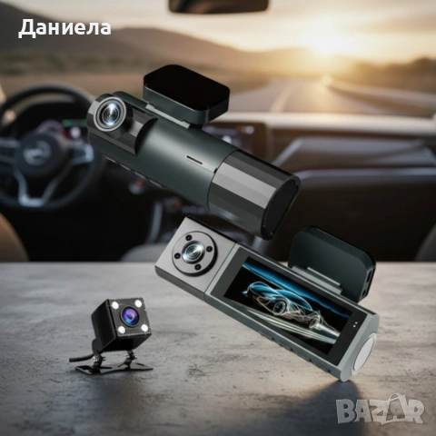 Видеорегистратор Vehicle BlackBox DVR FULL HD 1080 + задна камера, снимка 3 - Друга електроника - 53443593