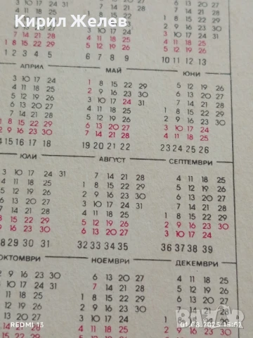 Старо календарче 89г. СПОРТ ТОТО рядко за КОЛЕКЦИЯ ДЕКОРАЦИЯ 11340, снимка 5 - Колекции - 51218111