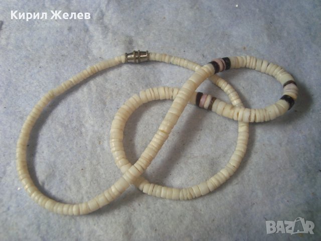 ПРЕКРАСНО КОЛИЕ ГЕРДАНЧЕ от БЯЛ АХАТ РЪЧНА МАЙСТОРСКА АРТ ИЗРАБОТКА 31380, снимка 6 - Колиета, медальони, синджири - 38067841