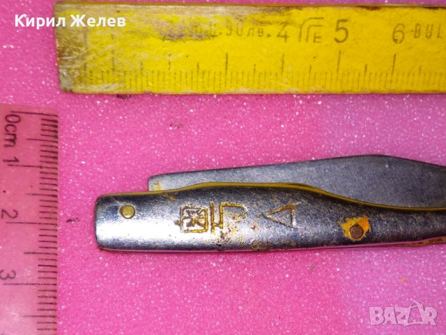 СТАРО УНИКАЛНО РЪЧНО ГРАВИРАНО КОЛЕКЦИОНЕРСКО ФИГУРАЛНО ДЖОБНО НОЖЧЕ - КИТАЙ с ЙЕРОГЛИФ 42003, снимка 11 - Колекции - 44041283