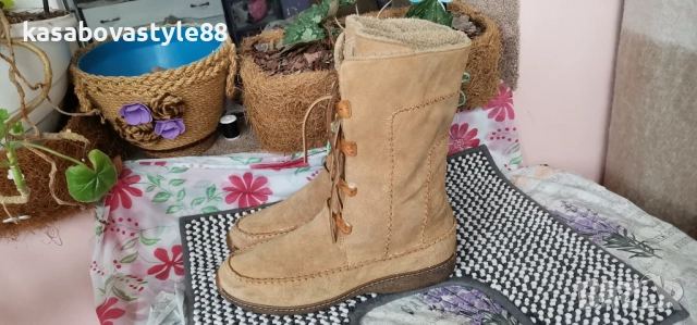 Ботуши Timberland 41 н Естествена кожа , снимка 4 - Дамски ботуши - 52794245