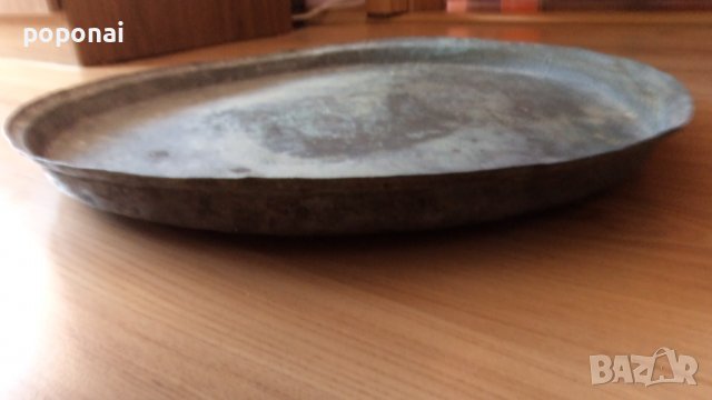 Медна тава, снимка 3 - Антикварни и старинни предмети - 38052587