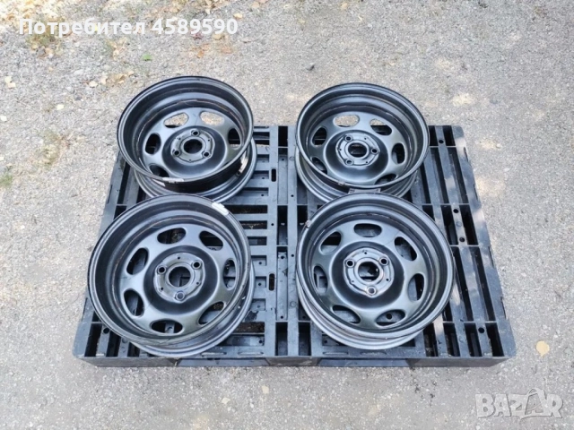 4бр. Оригинални железни джанти 15цола 3x112.5 за Smart, снимка 4 - Гуми и джанти - 51808338