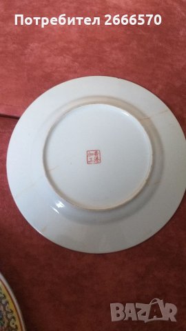 Стара японска порцеланова чиния , китай, снимка 2 - Антикварни и старинни предмети - 35025211