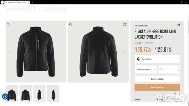 BLAKLADER 4992 INSULATED JACKET EVOLUTION размер L работно яке W4-184, снимка 2 - Якета - 51993892