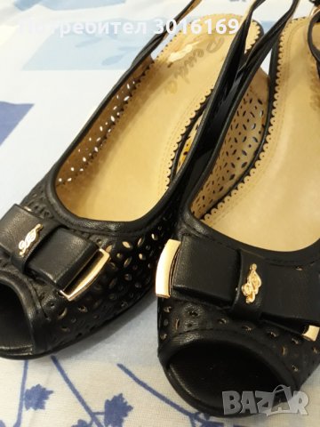 черни дамски обувки, снимка 4 - Дамски ежедневни обувки - 32381323