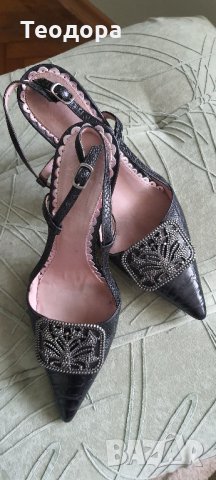 Естествена кожа, снимка 2 - Дамски елегантни обувки - 32857613
