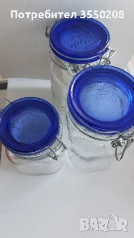 Нови стъклени буркани с капаче, снимка 1