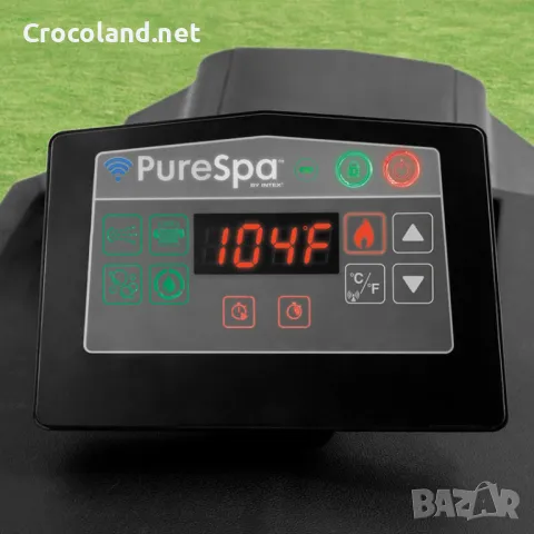 Надуваемо джакузи Intex PureSpa Bubble Deluxe, 4 места, 120 въздушни струи, тъмно сиво, снимка 7 - Басейни и аксесоари - 50084027