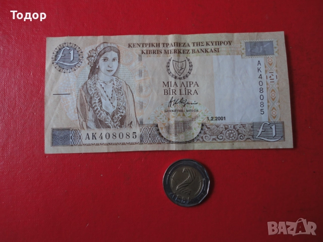 1 Паунд 2001 Кипър 8
