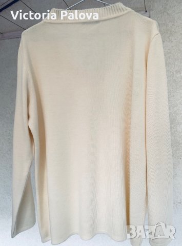 Разкошна блуза/пуловер 100% меринос Италия, снимка 9 - Блузи с дълъг ръкав и пуловери - 38969429