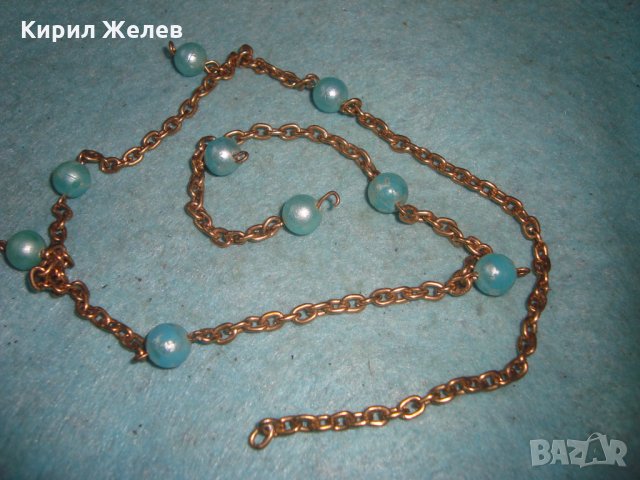 СТАРО БРОНЗОВО СИНДЖИРЧЕ КОЛИЕ ГЕРДАНЧЕ ПЕРЛЕН ТИП ВЕРИЖКА 70951