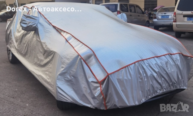 Водоустойчиво покривало против градушка с алуминиево покритие за автомобил – различни размери, снимка 12 - Аксесоари и консумативи - 53606599