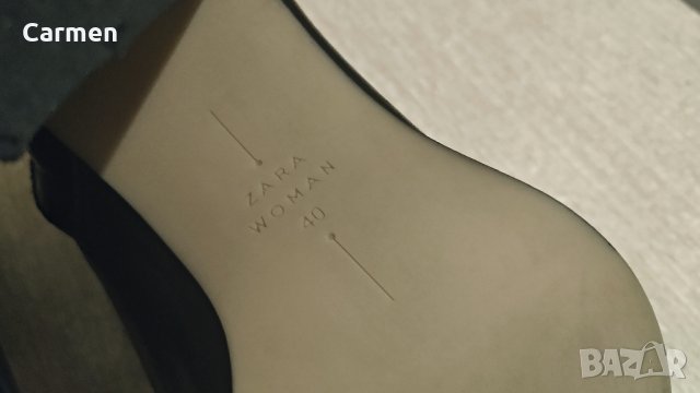 ZARA боти от естествена кожа, снимка 5 - Дамски боти - 32539590