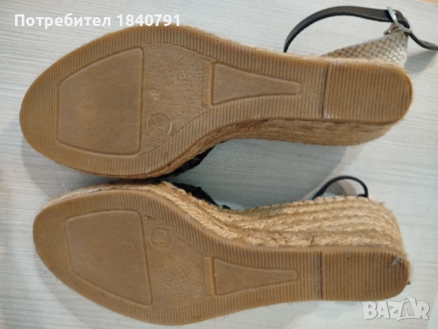 Сандали FABIOLAS – на платформа, еспадрил, №40, снимка 5 - Сандали - 53495402