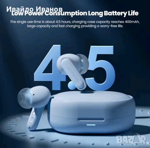 Блутут слушалки Toocki TWS + ANC + ENC, снимка 3 - Bluetooth слушалки - 51082708