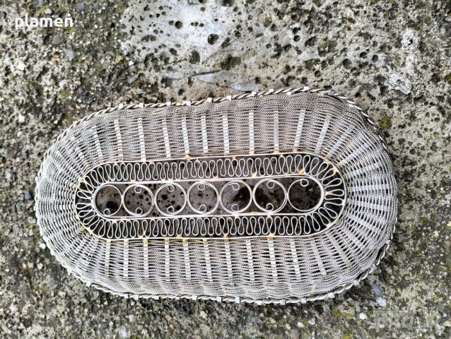 Бронзова купа за бонбони филигран, снимка 6 - Антикварни и старинни предмети - 43475697