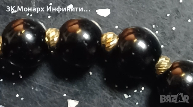 Златна гривна с топчета /585/, снимка 3 - Гривни - 53126906