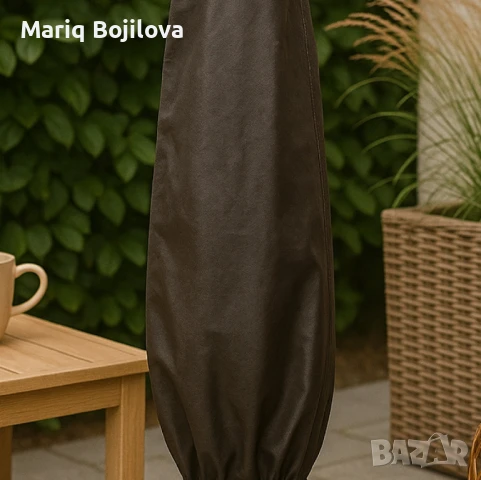 Защитно покривало за градински чадър - против дъжд и UV, снимка 2 - Градински мебели, декорация  - 50211135