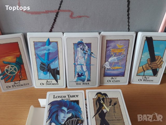 Londa Tarot - феноменална таро колода с 79 карти и хартиена книжка, 12см х 7см, снимка 10 - Други игри - 32863535