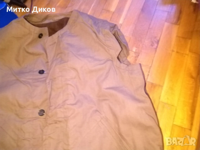 Ловен брезентов елек нов с подплата на Тракия Димитровград 176х104см размер М, снимка 2 - Екипировка - 53322415