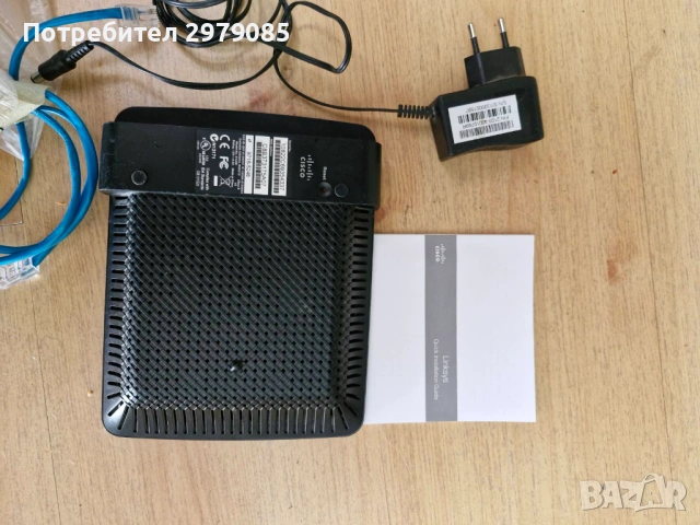 запазен работещ рутер на марка cisco - Linksys E1200, снимка 3 - Рутери - 51793162