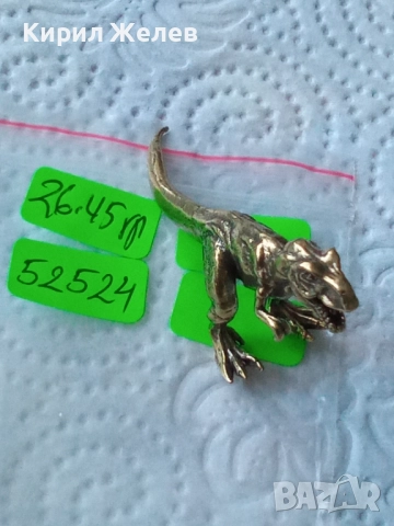 Малка бронзова фигура на тиранозавър 52524, снимка 10 - Антикварни и старинни предмети - 52730240