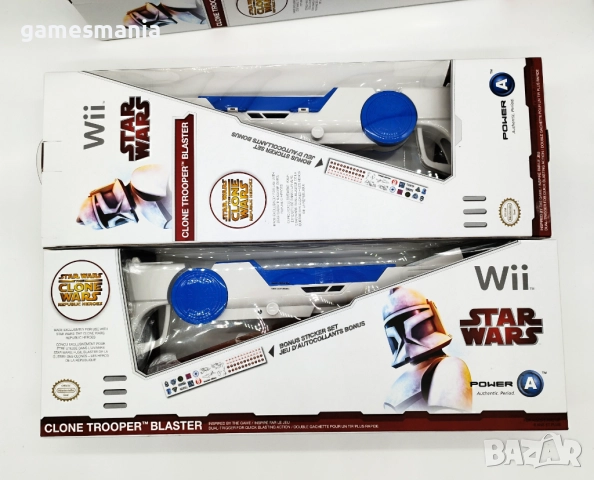 НОВИ Пушки Power A Nintendo Star Wars Wii Clone Trooper Blaster/Wii/Wii U , снимка 3 - Аксесоари - 51759297
