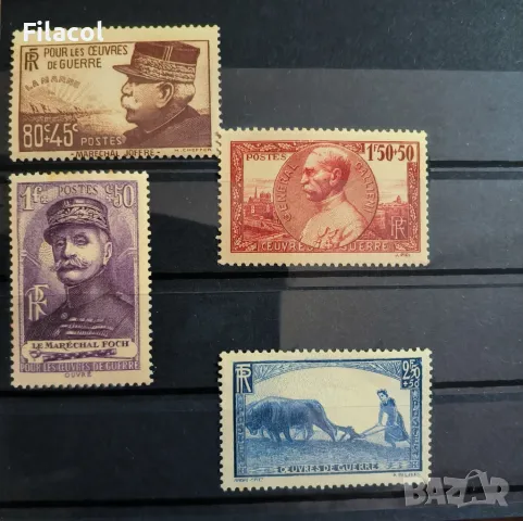 Франция 1940  Благотворителни марки пълна серия MNH