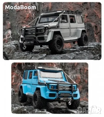 Метална количка с инерционен механизъм - Светлинни и звукови ефекти, мащаб 1:24