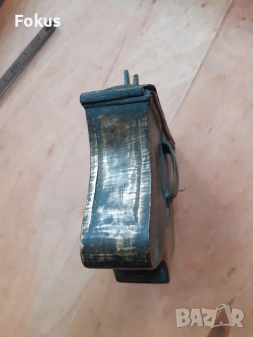 Стара възрожденска паласка фишекчийница барутница бронз, снимка 4 - Антикварни и старинни предмети - 53270040