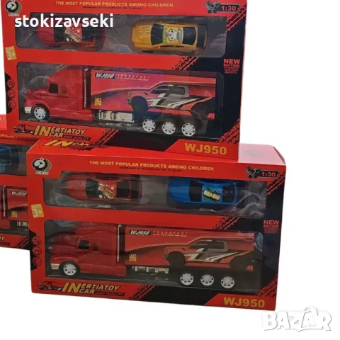 Транспортен камион, с 2 превозни средства, снимка 2 - Коли, камиони, мотори, писти - 48947838