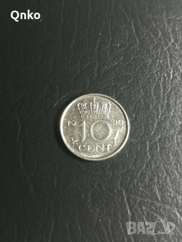 Холандия, 10 цента 1980, Netherlands, Niederlande, Holland, снимка 1