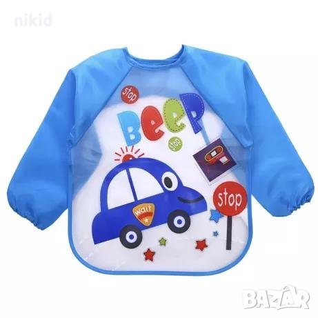 Бебешки лигавник с ръкави непромокаем многократен гумиран, снимка 5 - Други - 27143427