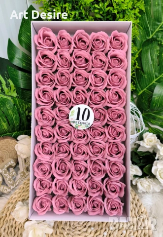 Сапунени рози , снимка 6 - Изкуствени цветя - 46398453