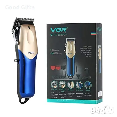 Професионална машинка за подстригване VGR V-162 – 6 приставки, водоустойчива, снимка 2 - Машинки за подстригване - 50388485