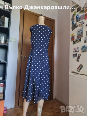 Рокля на точки Ralph Lauren, размер М, снимка 5 - Рокли - 53150712