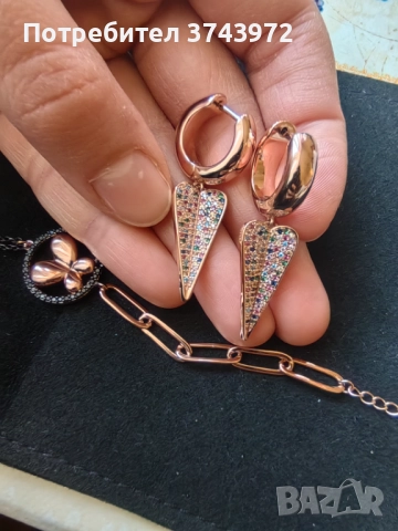 Oxette - обеци и гривна, снимка 3 - Бижутерийни комплекти - 52943691